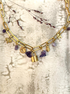 Collier charms Bathilde