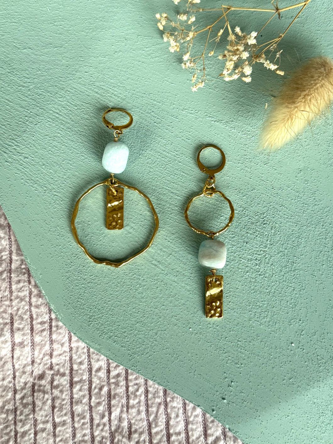 Boucles d’oreilles dépareillées Laksour