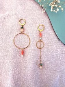 Boucles d’oreilles dépareillées Zyneb